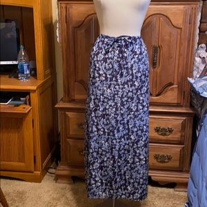 Blue Flowered Skirt